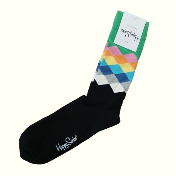 Happy Socks Colorful Knit Jewel Series Checked Design (10-13) - Picture 4 of 8